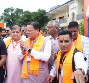 मुख्यमंत्री धामी ने चोरगलिया में सुनी जनसमस्याएं, शेर नाला सेतु का किया लोकार्पण